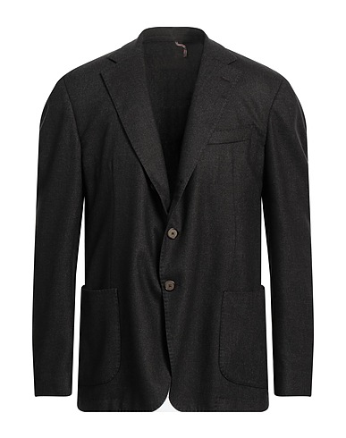 SANTANIELLO Blazer Dark green 80% Wool, 20% Polyester