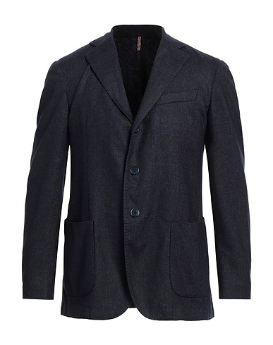 SANTANIELLO Blazer Navy blue 80% Wool, 20% Polyester