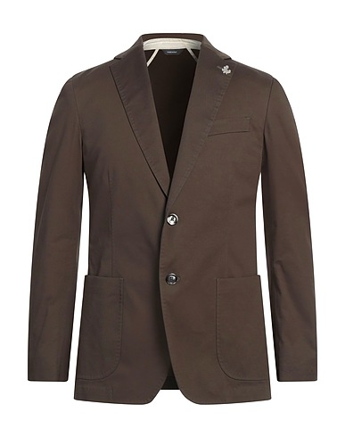 TOMBOLINI Blazer Military green 97% Cotton, 3% Elastane