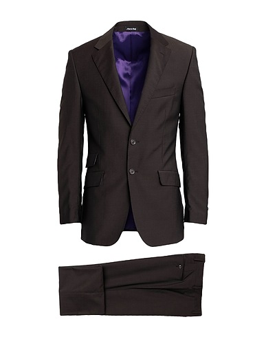 PAUL SMITH Suits Dark brown 84% Wool, 16% Mohair wool
