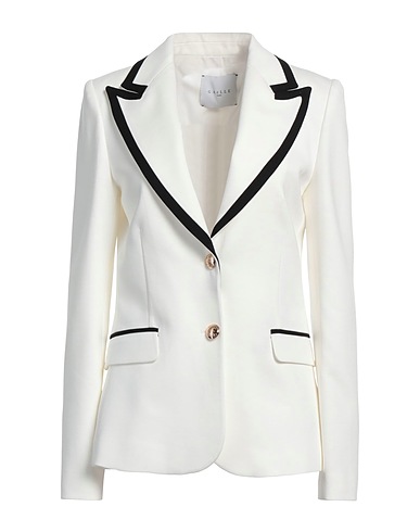 GAëLLE Paris Blazer White 65% Viscose, 30% Polyamide, 5% Elastane