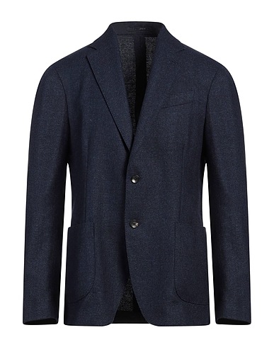 LARDINI Blazer Blue 73% Wool, 27% Linen