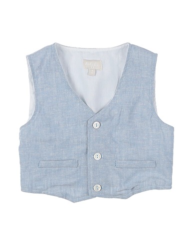 LALALÙ Waistcoat Sky blue 100% Linen