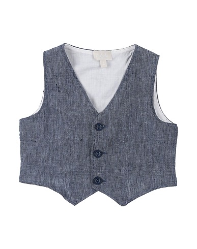 LALALÙ Anzugweste Marineblau 100% Leinen