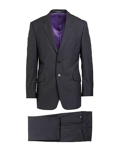 PAUL SMITH Suits Charcoal 100% Wool
