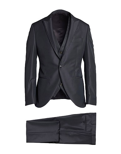1911 LUBIAM CERIMONIA Suits Charcoal 55% Wool, 45% Polyester
