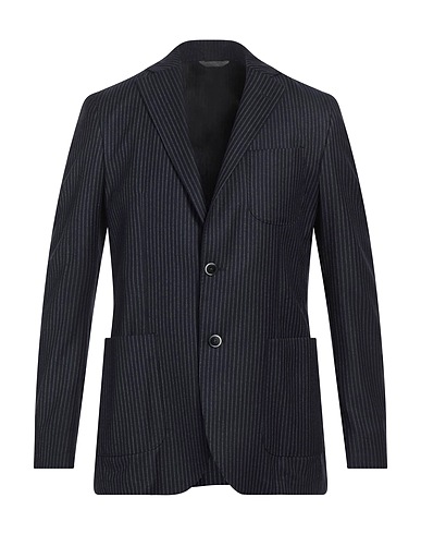 LUIGI BIANCHI Mantova Blazer Midnight blue 100% Virgin Wool