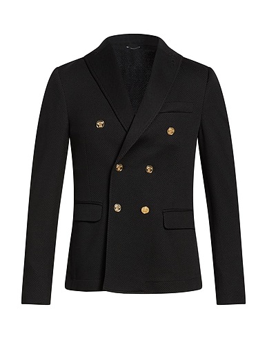 GREY DANIELE ALESSANDRINI Blazer NERO 96% Polyester, 4% Elastane