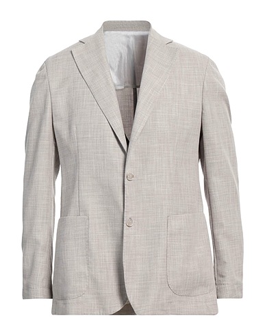BARBA Napoli Blazer Light grey 52% Cotton, 48% Virgin Wool
