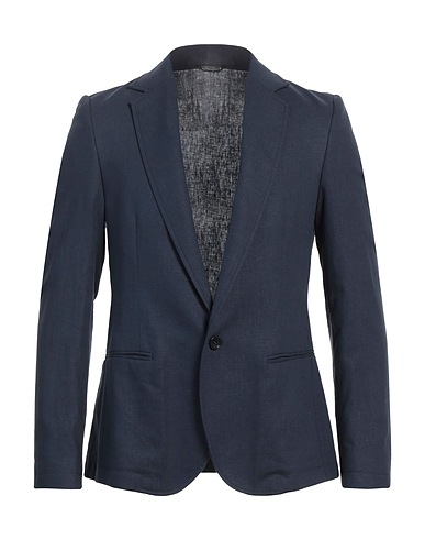 DANIELE ALESSANDRINI HOMME Blazer 55% Linen, 45% Viscose