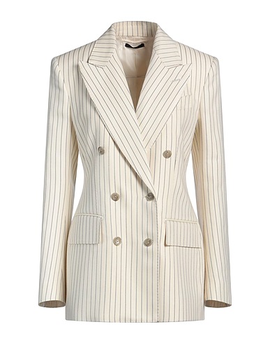 TOM FORD Blazer Ivory 79% Wool, 17% Silk, 4% Polyester