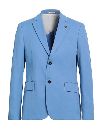 OFFICINA 36 Blazer Light blue 85% Cotton, 15% Linen