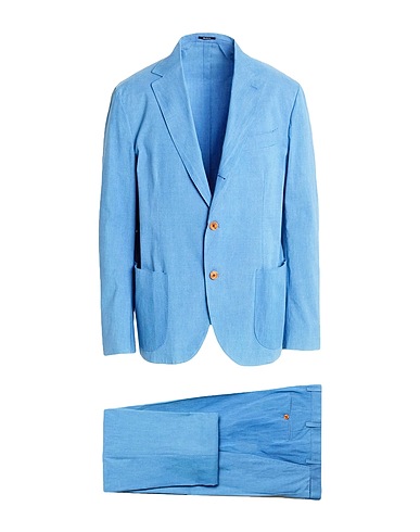 SARTORIO Suits Light blue 100% Cotton