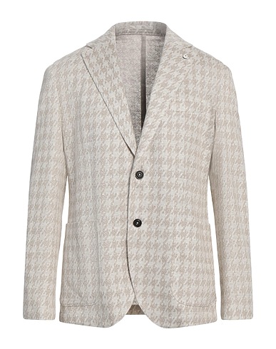 L.B.M. 1911 Blazer BEIGE 90% Linen, 10% Polyester