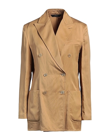 BRIONI Blazer Camel 62% Silk, 38% Linen