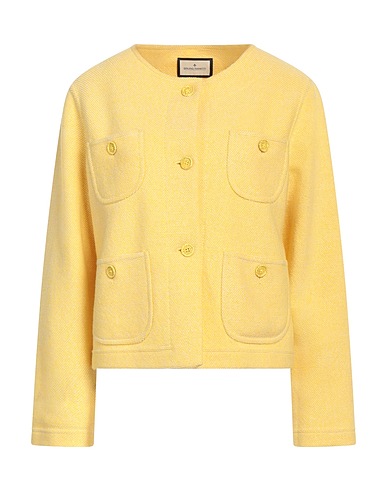 BRUNO MANETTI Cardigan Giallo 100% Lana Vergine