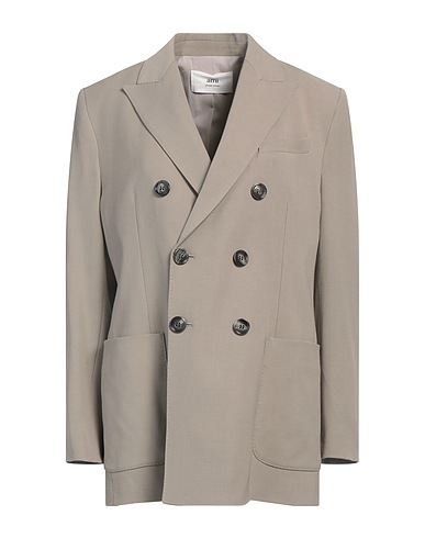 AMI ALEXANDRE MATTIUSSI Blazer Taupe 55% Viscose, 45% Wool