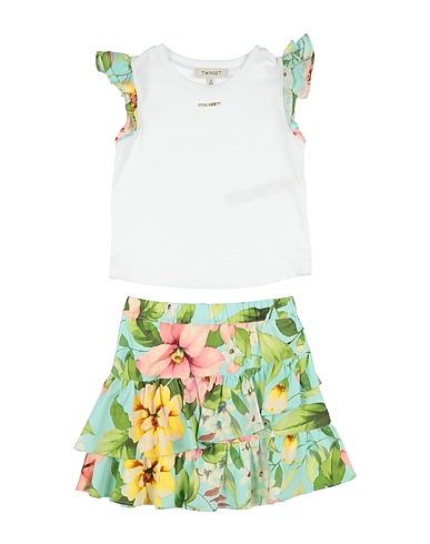 TWINSET Kids’ co-ord White 96% Cotton, 4% Elastane
