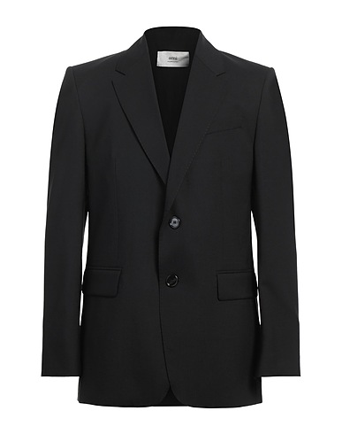 AMI ALEXANDRE MATTIUSSI Blazer Black 100% Virgin Wool