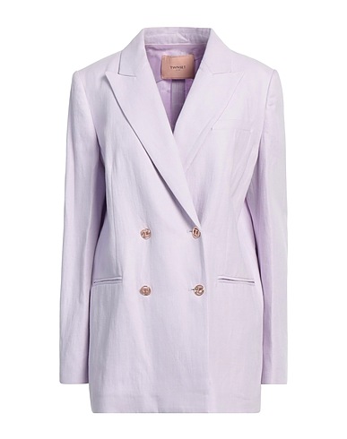 TWINSET Blazer Lilac 52% Cotton, 48% Linen