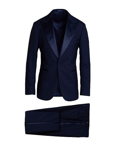 LOW BRAND Suits Navy blue 100% Wool