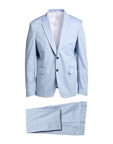 GRIFONI Suits Sky blue 97% Cotton, 3% Elastane