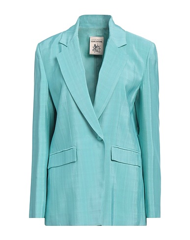 SEMICOUTURE Blazer Turquoise 100% Viscose, Polyester, Acetate