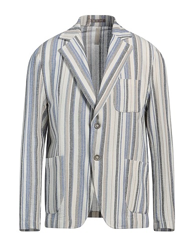 GIANNI LUPO Blazer Off white 86% Cotton, 11% Polyester, 3% Other Fibres