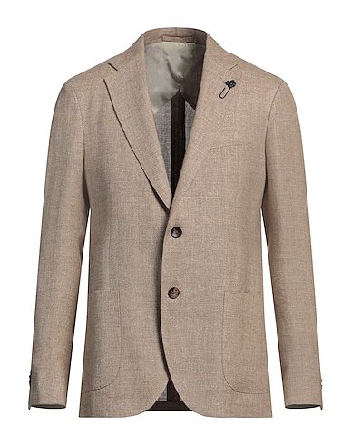 LARDINI Blazer Brown 75% Linen, 25% Wool