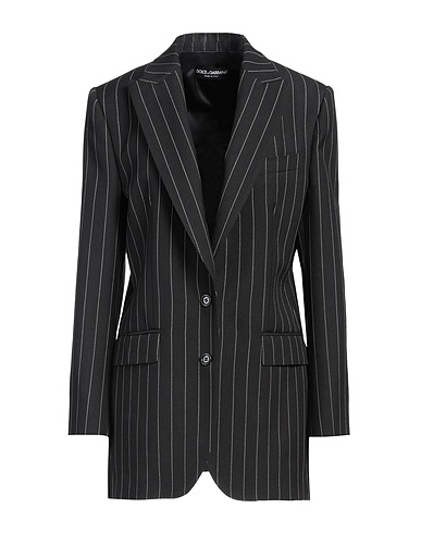 DOLCE&GABBANA Blazer Black 100% Virgin Wool