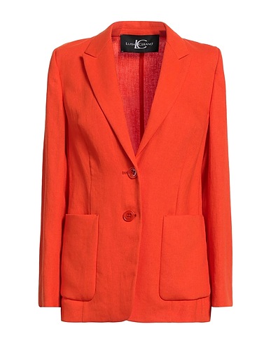 LUISA CERANO Blazer Orange 67% Linen, 33% Viscose