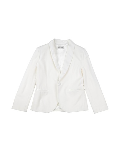 PAOLO PECORA Blazer White 65% Viscose, 30% Polyamide, 5% Elastane