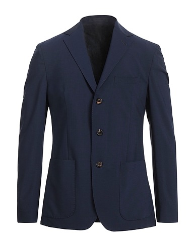 ELEVENTY Blazer Midnight blue 96% Wool, 4% Elastane, Goat skin