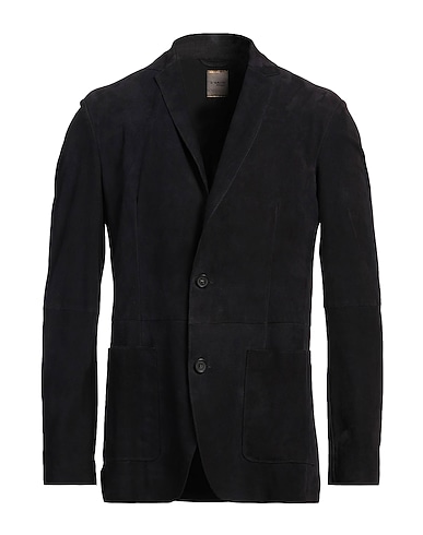 D'AMICO Blazer BLU NOTTE 100% Leather