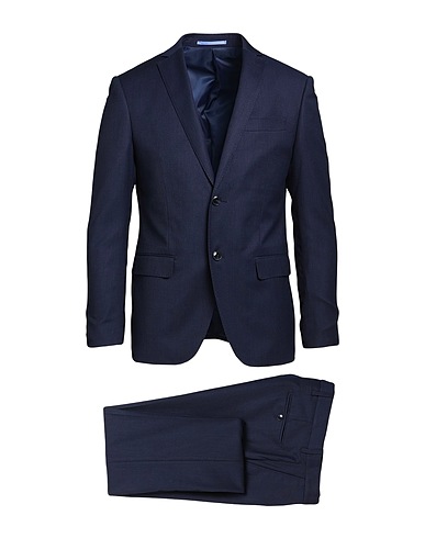 DOMENICO TAGLIENTE Suits Navy blue 72% Polyester, 25% Viscose, 3% Elastane