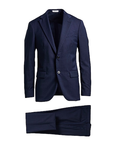 BOGLIOLI Suits Navy blue 100% Virgin Wool