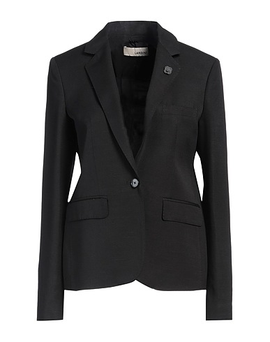 LARDINI Blazer Black 98% Viscose, 2% Silk
