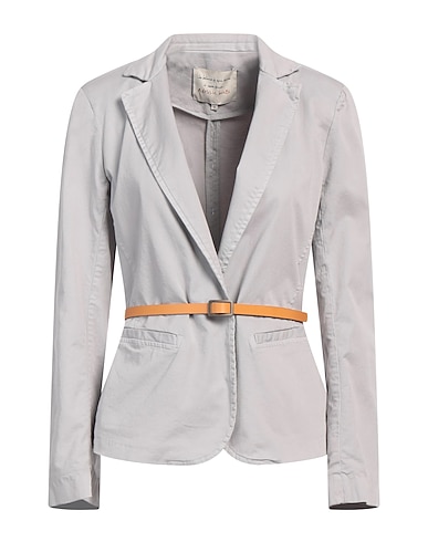 ALESSIA SANTI Blazer Grey 97% Cotton, 3% Elastane