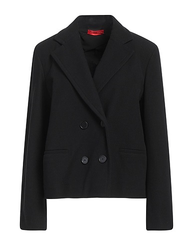 MAX&Co. Jackett Schwarz 89% Baumwolle, 9% Polyamid, 2% Elastan