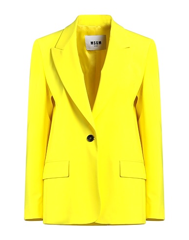 MSGM Giacca Giallo 96% Lana Vergine, 4% Elastan
