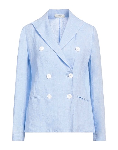 NINA 14.7 Blazer Light blue 100% Linen