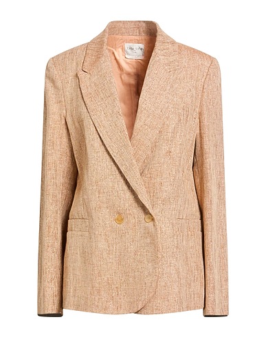 FORTE_FORTE Пиджак Песочный 66% Лен, 21% Хлопок, 7% Полиэстер, 6% Полиамид