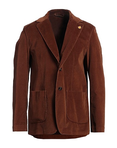 LARDINI Blazer Brown 98% Cotton, 2% Elastane