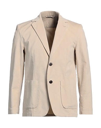 LARDINI Blazer Beige 98% Cotton, 2% Elastane