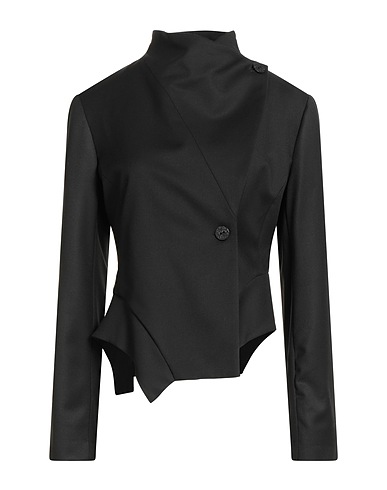 ALESSIA SANTI Jacket Black 64% Polyester, 34% Viscose, 2% Elastane