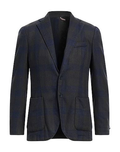 SANTANIELLO Blazer Navy blue 70% Wool, 30% Polyester