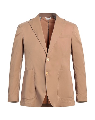 ALESSANDRO GILLES Blazer Camel 66% Cotton, 31% Polyamide, 3% Elastane