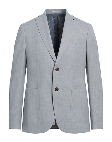 MICHAEL KORS MENS Blazer Light grey 55% Polyester, 25% Wool, 20% Linen