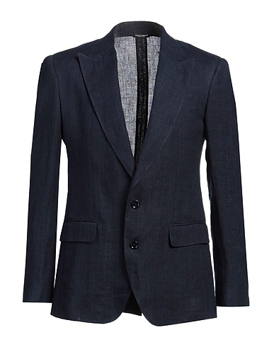 DOLCE&GABBANA Blazer Navy 89% Linen, 11% Cotton