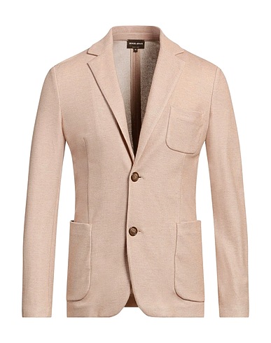 GIORGIO ARMANI Blazer Beige 63% Silk, 37% Cotton